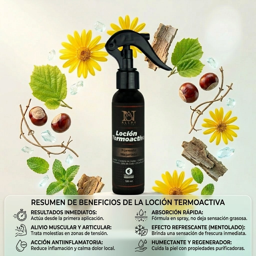 Loción Termoactiva Para Músculos y Articulaciones